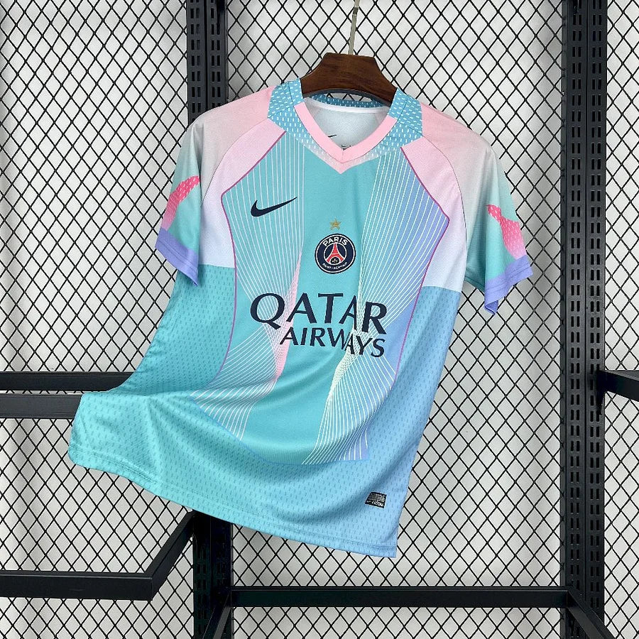 PSG Paris Saint Germain maillot foot concept bleu 2025 2026